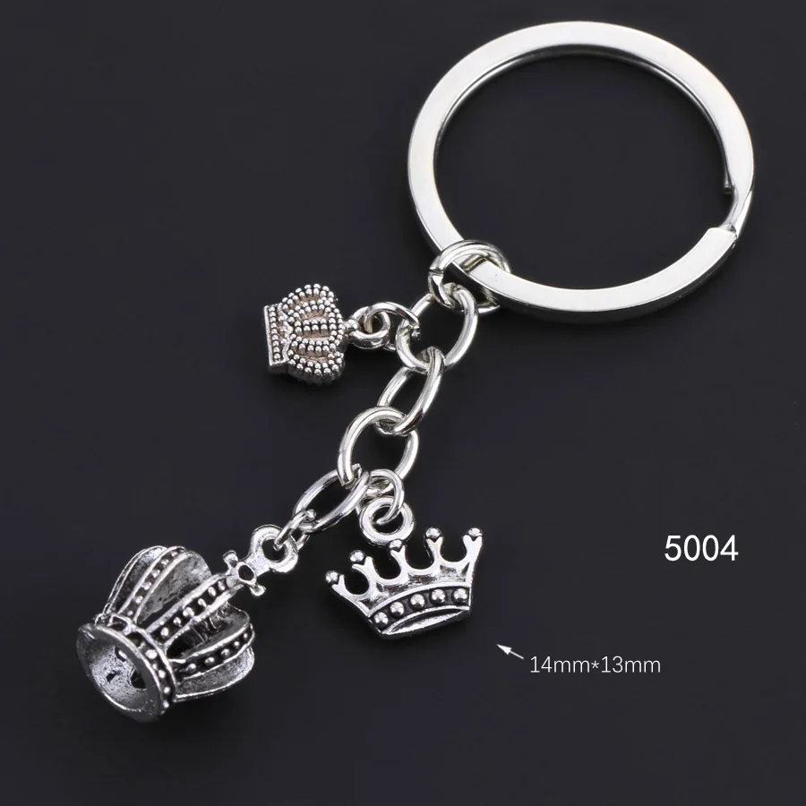 Crown Key Chain Bag Men Women Keychain Fashion Charms Friends Jewelry Wedding Gift For Guest