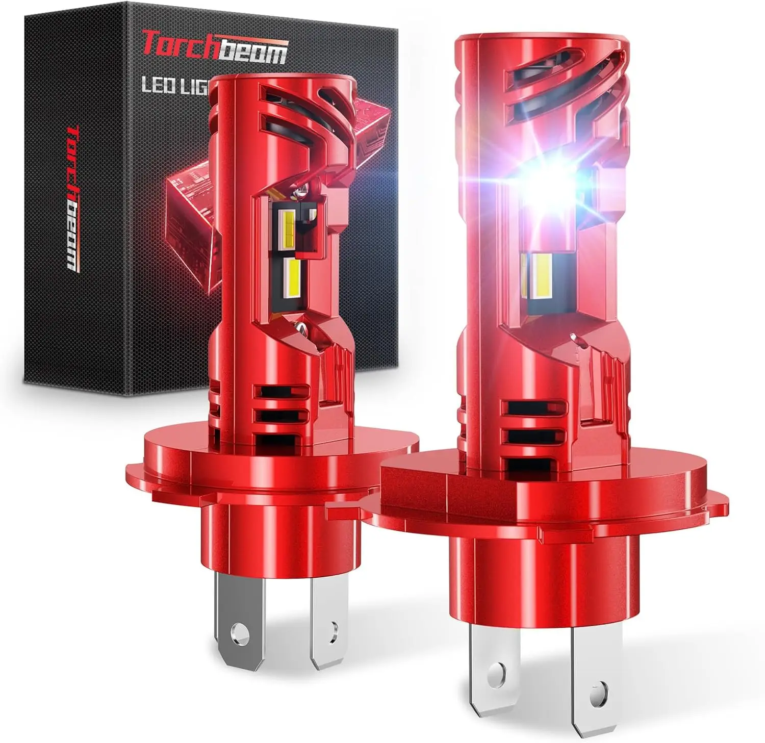 

2026 H4/9003 LED Lights 62000LM, 6500K White, Ultra Beam Control, Plug & Play Car Upgrade, 80,000Hrs Longevity, Pack of 2