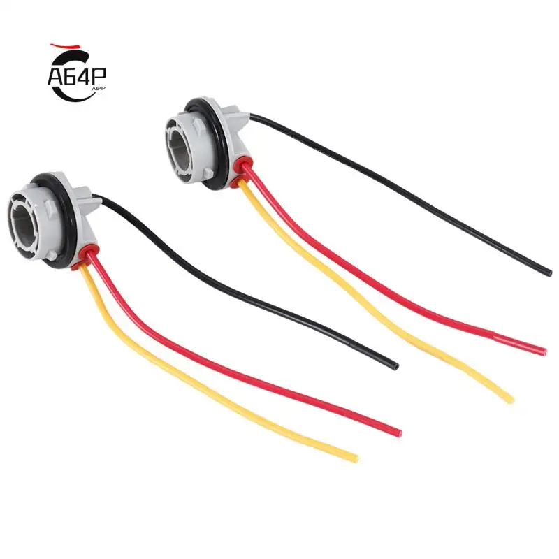 

A64P-2Pcs 1157 Bay15d Lamp Holder Bulbs P21/5W Adapter Base Socket Connector Plastic Car Accessories For Brake Light