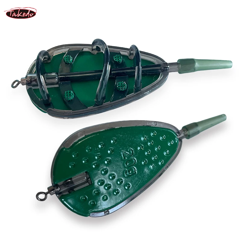 TAKEDO TN15 20G 30G 40G 50G 60G Bait Thrower Carp Feeder Carp Fishing Method Feeder And Mould Carp Fishing Tackle Set