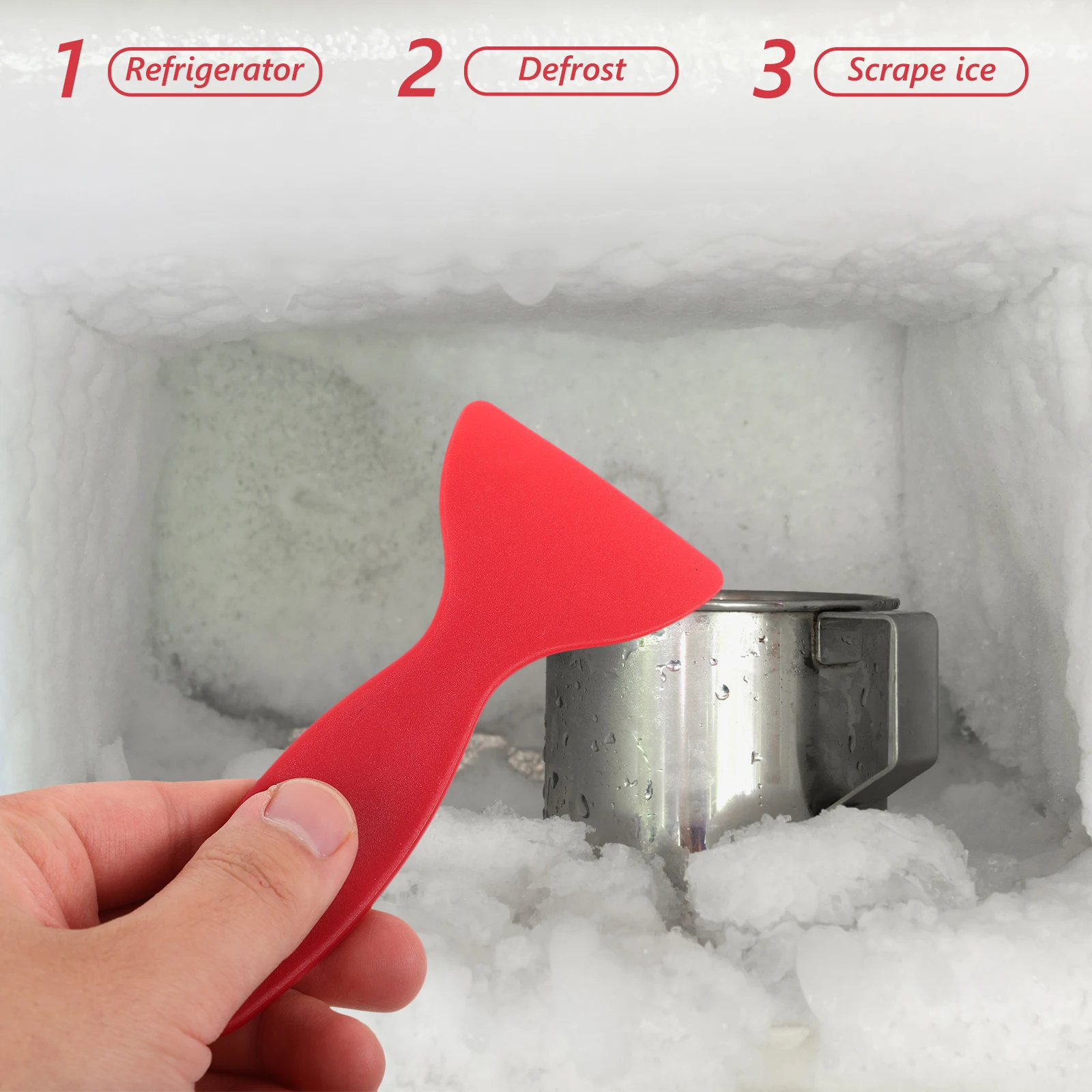 

20pcs Blue Small Shovel Fridge Scraper Multi-functional Refrigerator Cleaning Tool Deicing Frost Remover Kitchen Use