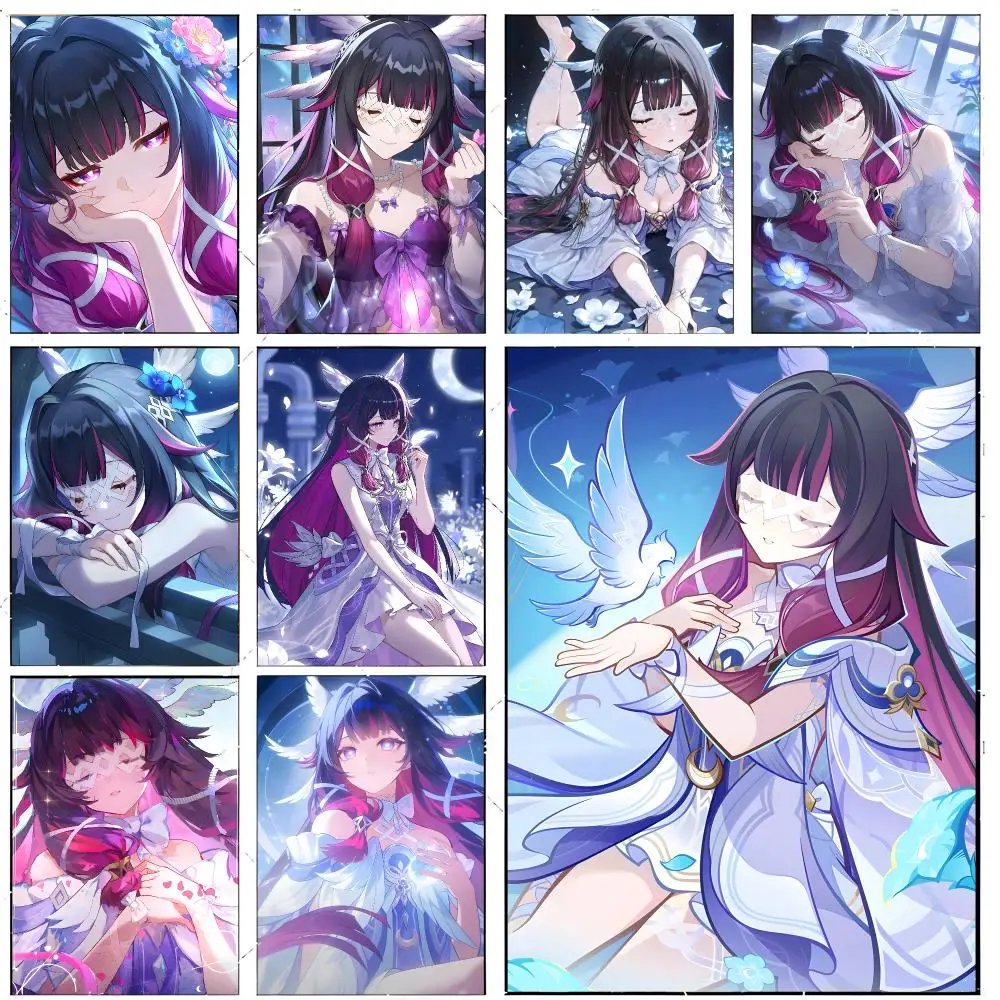 game character fantasy G-Genshin Impact Columbina Poster Premium Decor Art & Gift for Household Lounge Home Ornaments