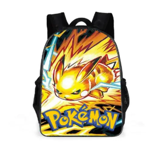 11/13/16 inch Pokemon Pikachu Children Backpacks Girl Boys Backpack Children\'s School Bags Cartoon Kindergarten Rucksack