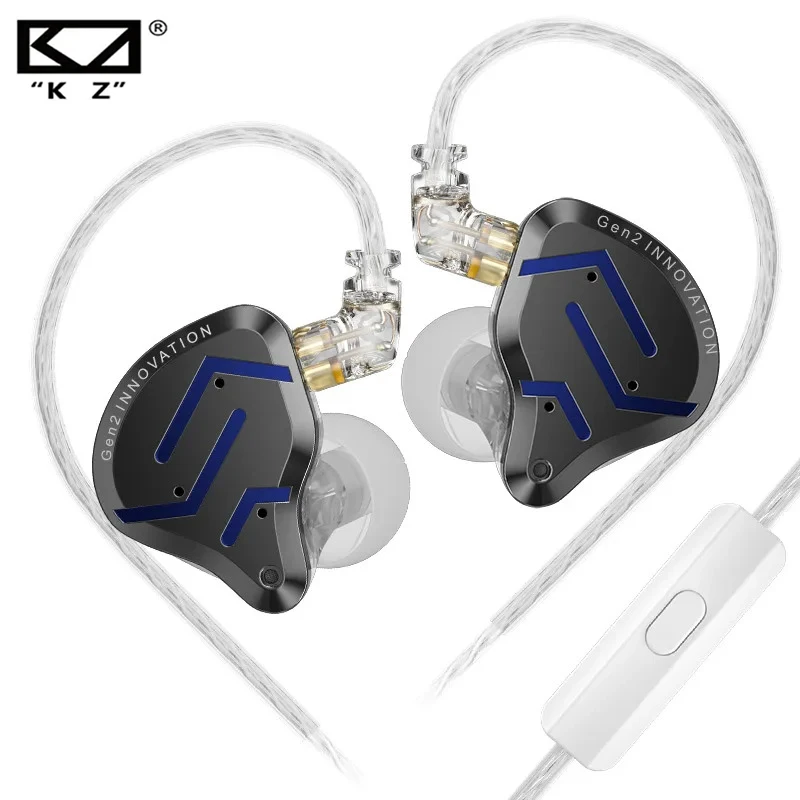 

KZ ZSN Pro 2 In Ear Metal Earphones Hybrid Drive 1DD+1BA HIFI Bass Headset Monitor Earbud Sport Noise Cancelling Music Headphon