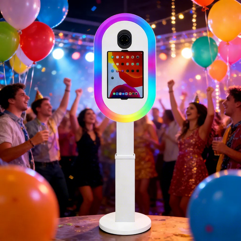 Portable LAS VIEW IPad Photo Booth Machine Ring Light Accessories Camera SLR Wireless Remote Self-Service Print Flight Case