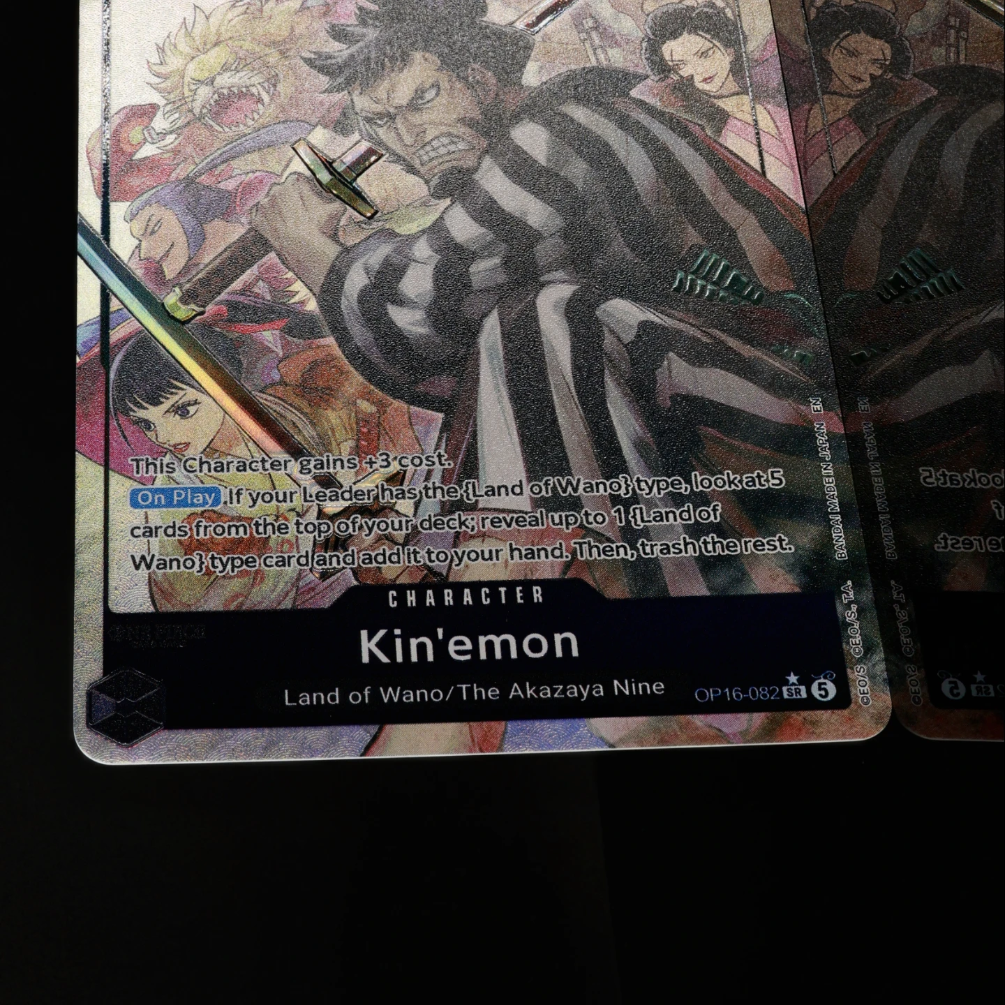 One Piece TCG OPCG English OP16-082 Kin'emon AA 4 Cost OP16 Black