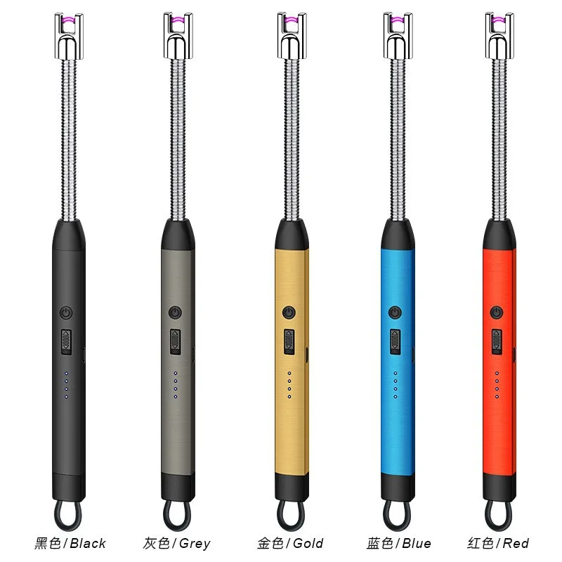 

2025 Metal Lengthened Kitchen Gas Stove Natural Gas Household Ignition Gun Electronic Charging Outdoor Barbecue Igniter Lighter