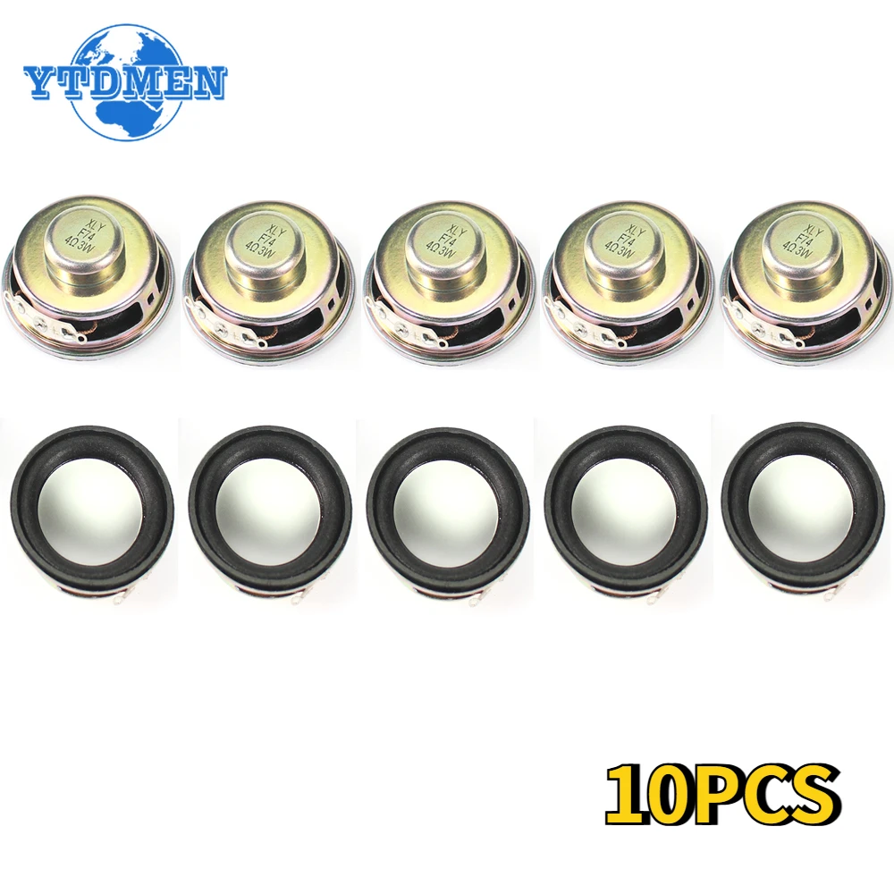 YTDMEN 2/10PCS 3W 4R Mini Lautsprecher Durchmesser 4cm Verstärker Lautsprecher 3 Watt 4 Ohm 40mm Lautsprecher Kit 4