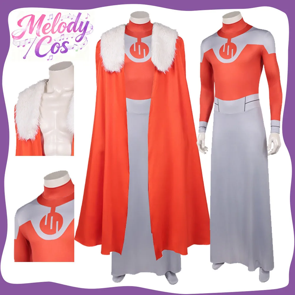

Anime Invincible Cosplay Thragg Jumpsuit Cloak Set Men Fantasia Roleplay Costume Halloween Carnival Party Clothing Suit