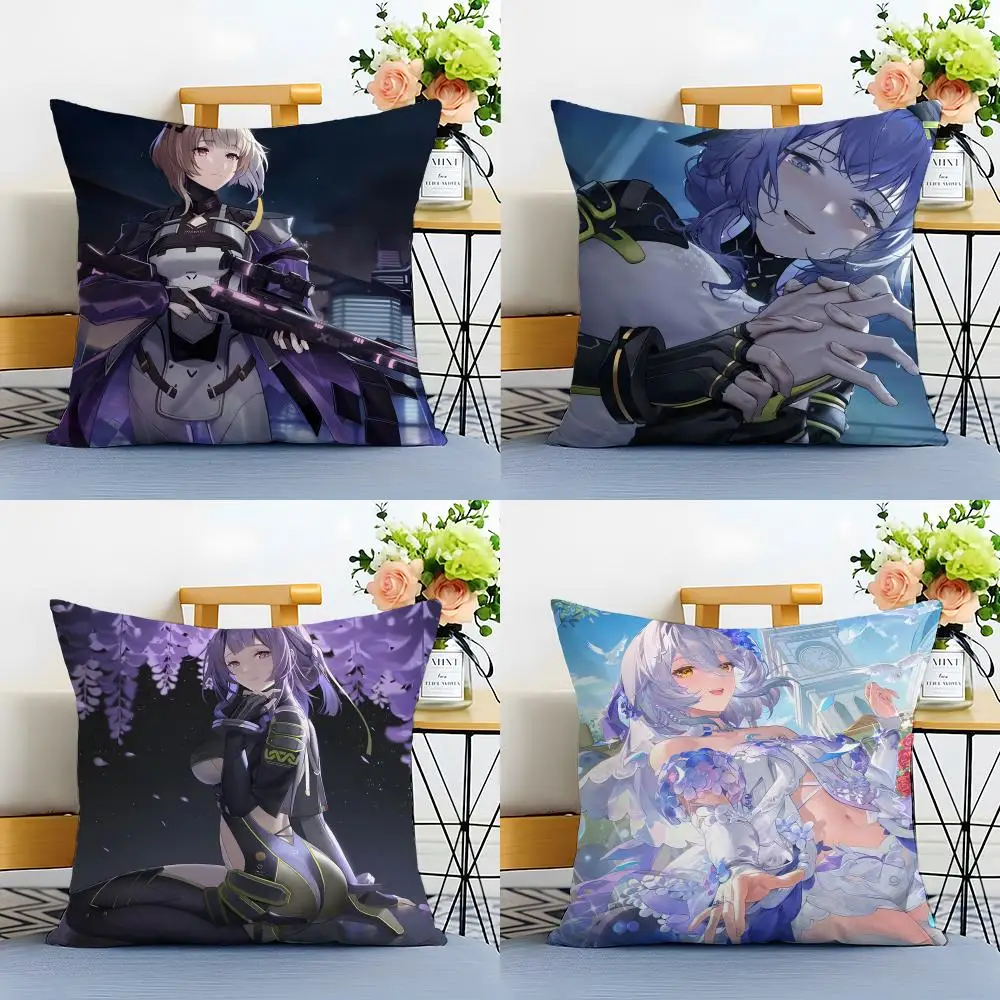 Fashion Icons S-Snowbreak Containments Zone Cushion Cover Washable Linen Pillowcase Soft  for Sofa Bed Cozy Home Room Decor