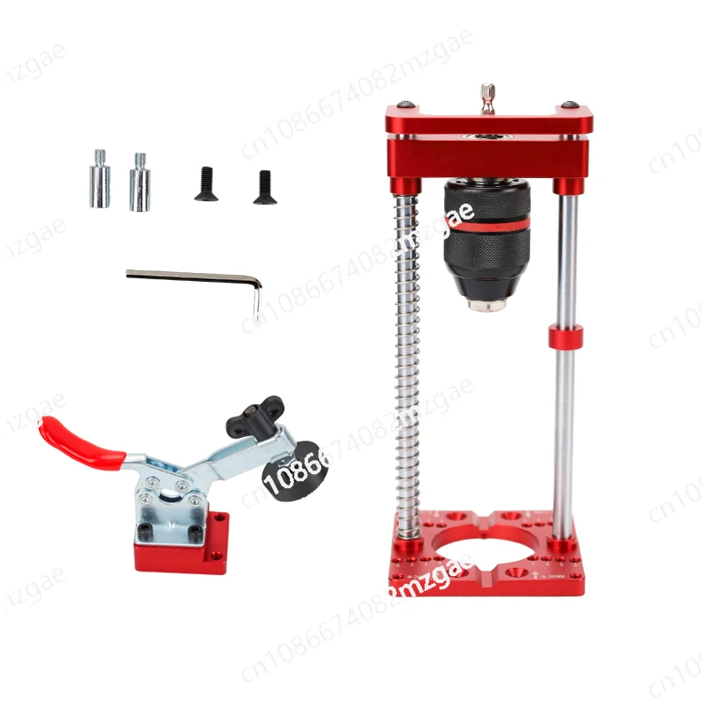 Handheld Drill Holder, Handheld Table Drill Holder, Drilling Machine, Multifunctional Woodworking Hinge Opening Locator
