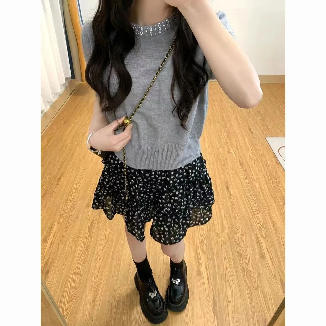 

Skirts Womens Sequin Chain Tulle Trumpet Skirt for Club Anniversary Urban Glamour Sparkle Statement Adjustable Waist Youth Party