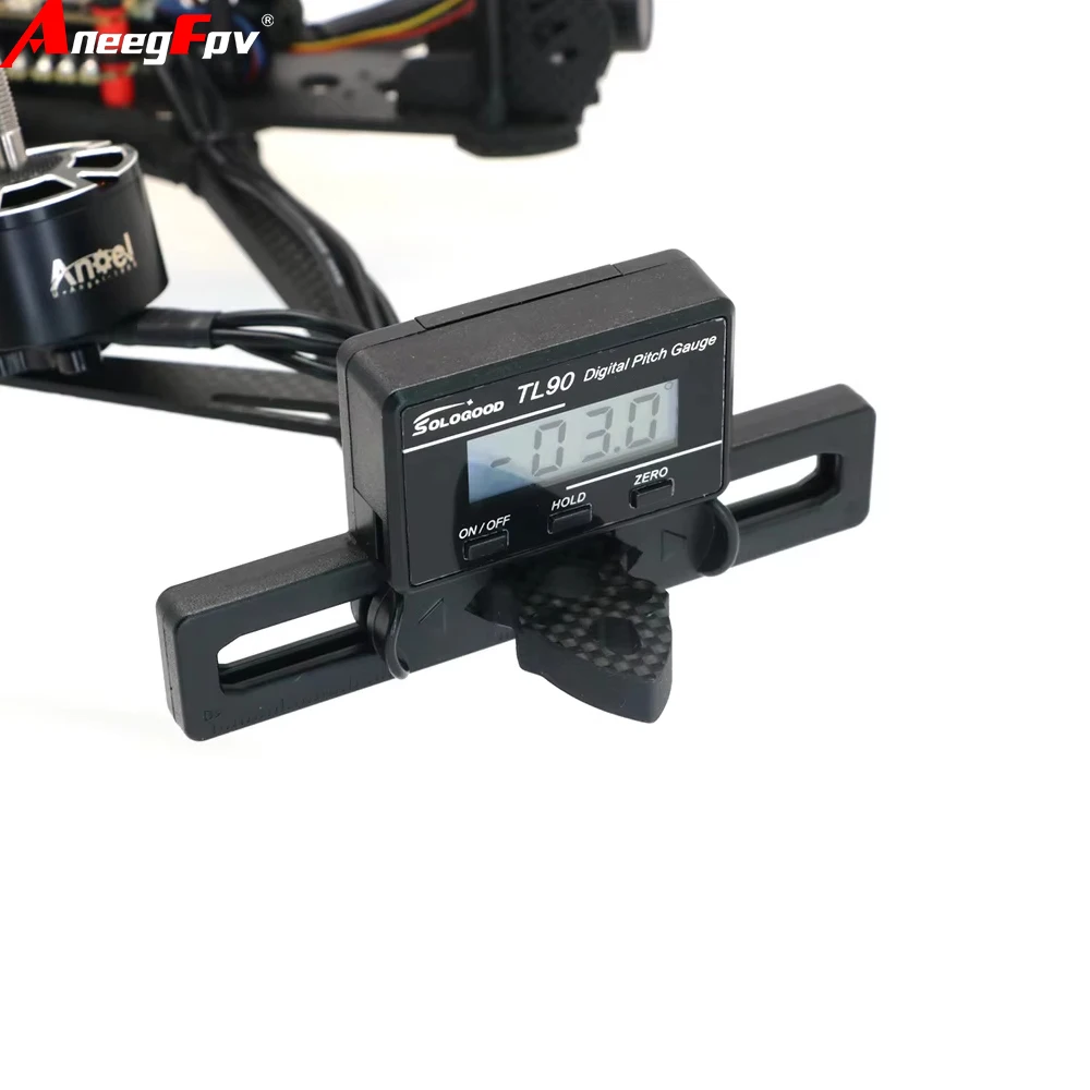 

AneegFpvTl90 with LCD Display Powered Angle Main Blade Digital Pitch Gauge Measurement Tool Professional Pitch Gauge Metal