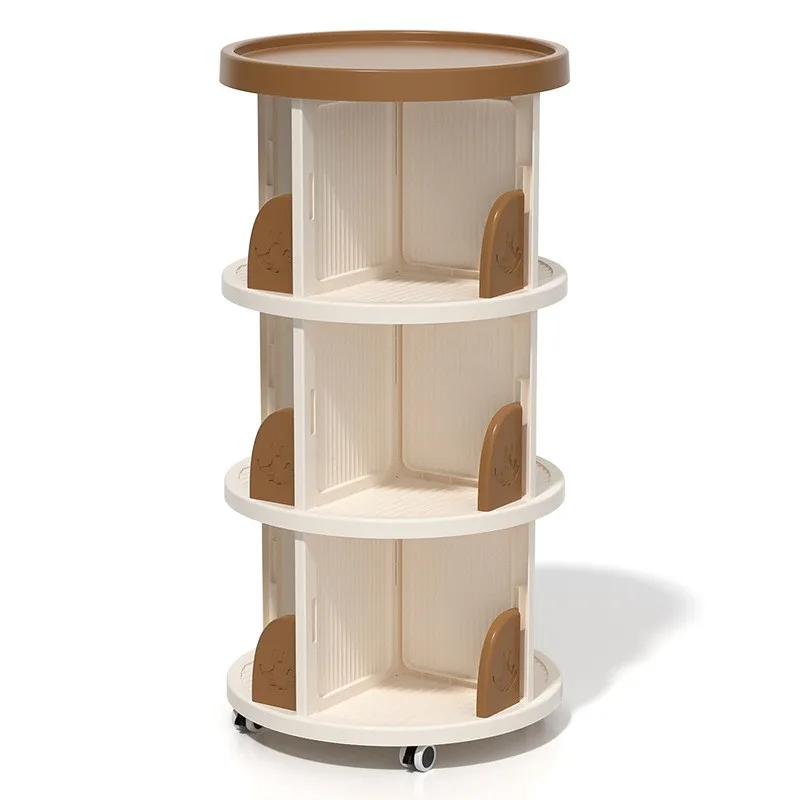 Wskins-Étagère multifonctionnelle pour enfants, armoire de rangement multicouche, mobile, rotative, coin de salon, divers, nouveau