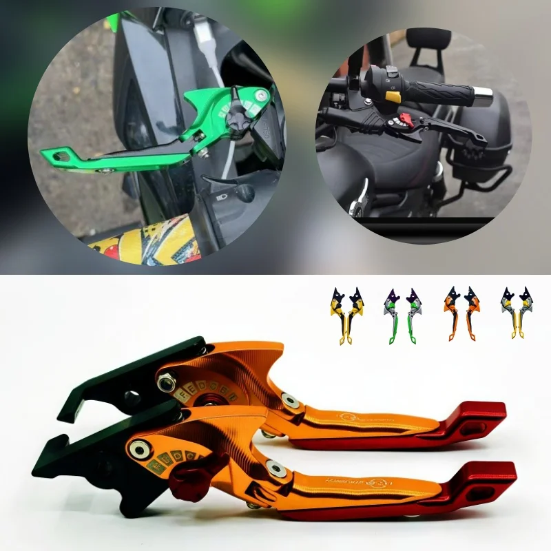 

For Kawasaki VERSYS (650cc) 2006-2008 ZZR600 1990-2004 Motorcycle Parts 3D Brake Lever Set Foldable Adjustable Handle Levers