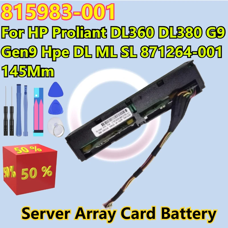 

For HP Proliant DL360 DL380 Gen9 G9 Hpe SL DL ML 871264-001 145Mm High Performance Server Array Card Battery 815983-001+tools
