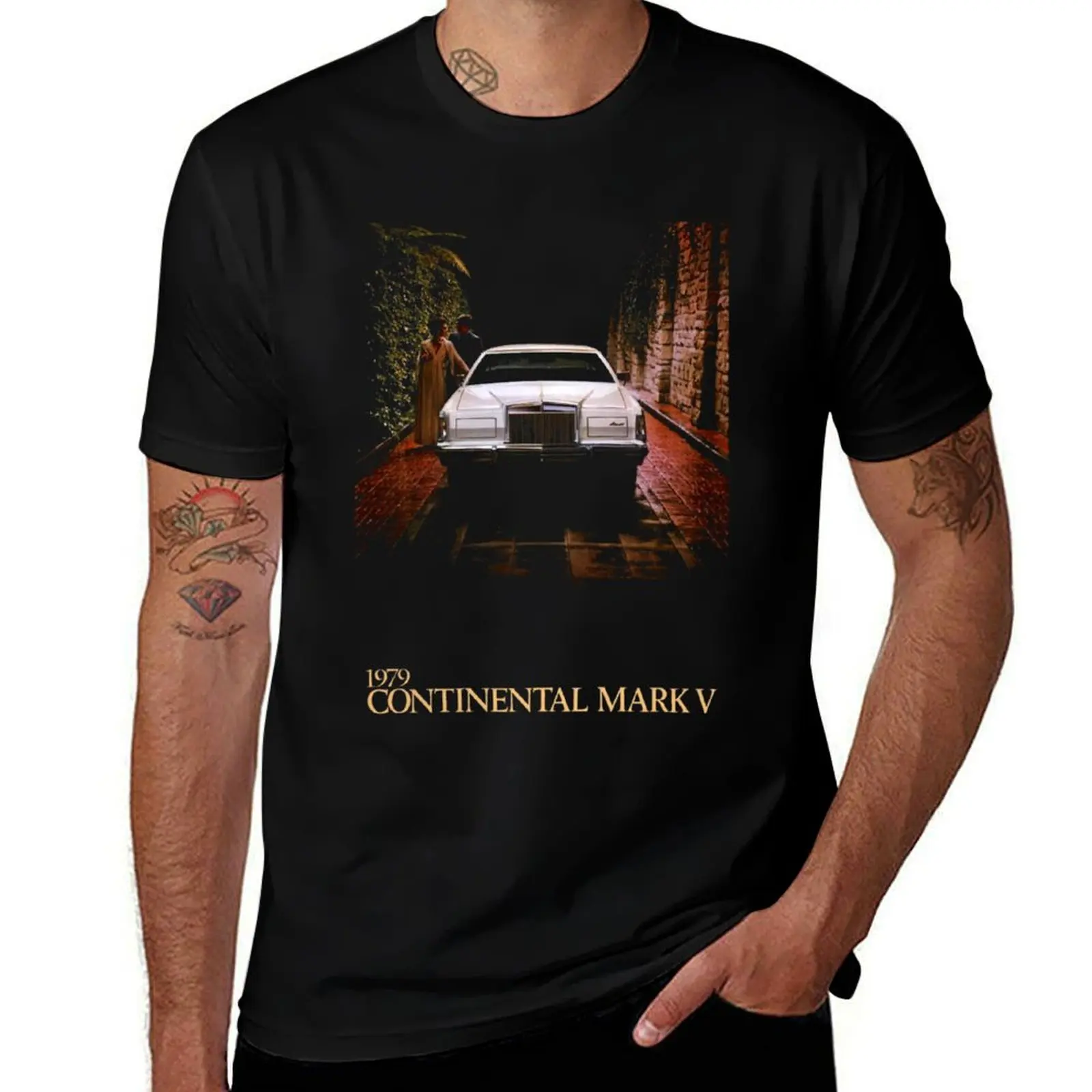 

LINCOLN CONTINENTAL MK V - BROCHURE T-Shirt man t shirt luxury t shirts for man pack white T-Shirt