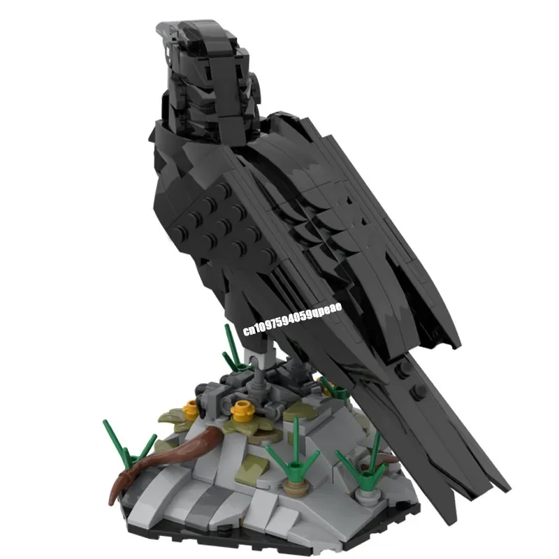 Nouveau 357 pièces créateur série animale Moc corbeau modèle stéréoscopique Puzzle personnalisé bricolage idées créatives enfant assemblage jouet cadeaux d'anniversaire