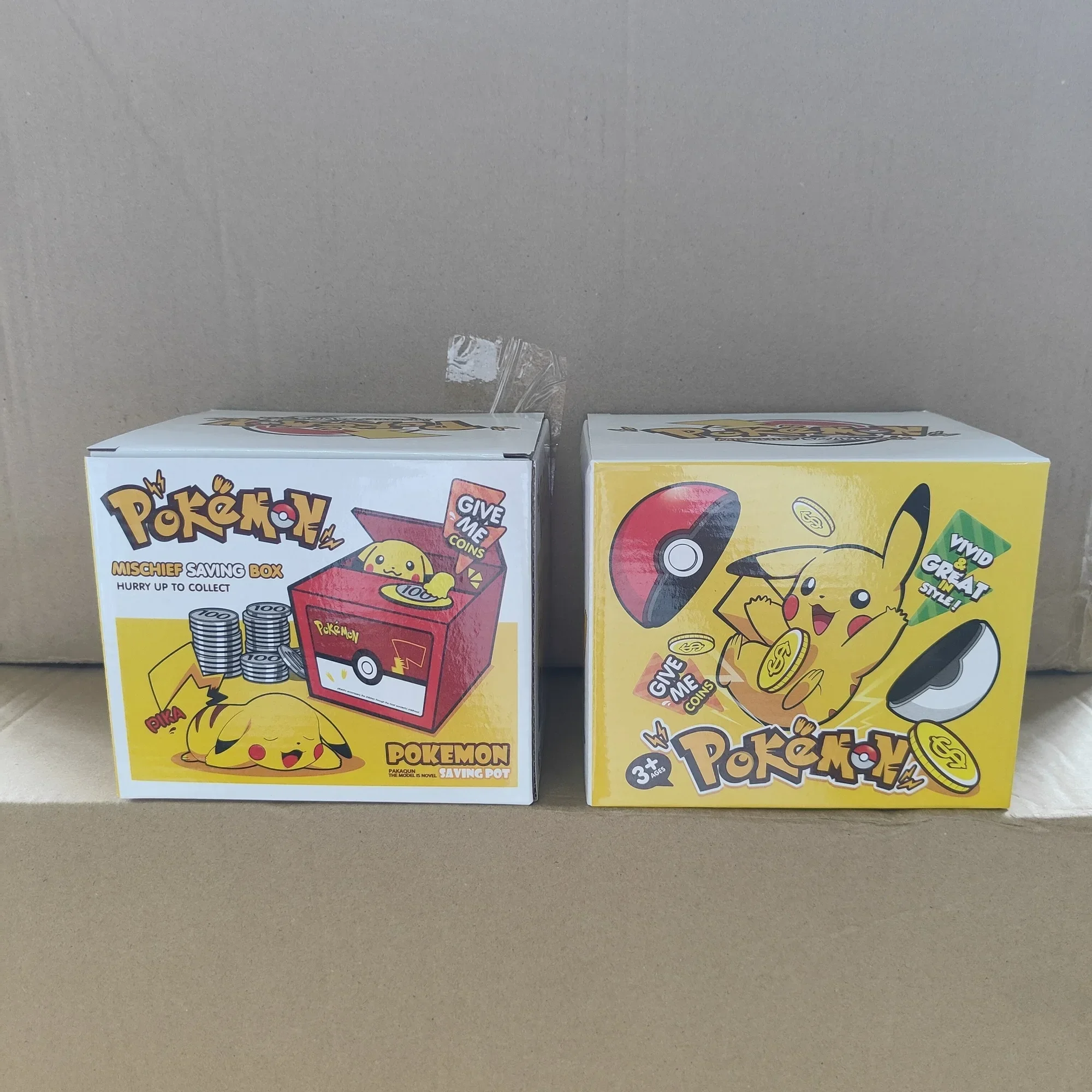 Pokemon Pikachu Piggy Bank Action Figure Anime Cartoon Electronic Plastic Money Box Steal Coin Piggy Bank Kid Christmas Toy Gift