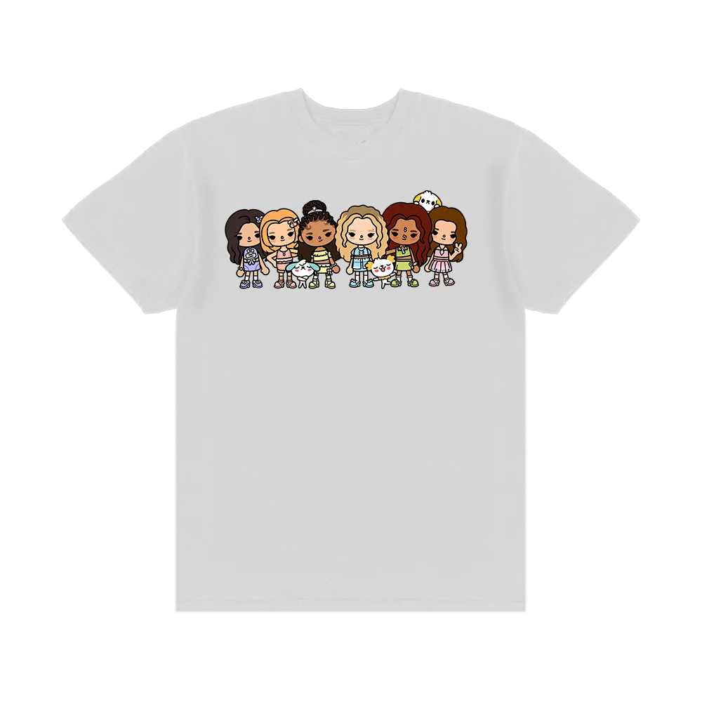 Hiphop streetwear Koreaanse Kpop streetwear tops mode casual T-shirt KATSEYE grunge grafische T-shirts unisex casual hoge kwaliteit