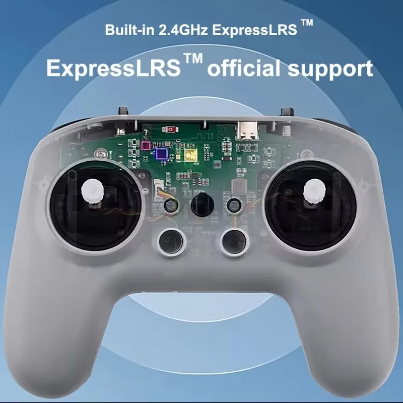 

Радиоконтроллер Radiomaster T8L ExpressLRS 2,4 ГГц, стабилизатор Холла, компактный радиоуправляемый пульт дистанционного управления для FPV дрона, регулируемый 10-100 мВт