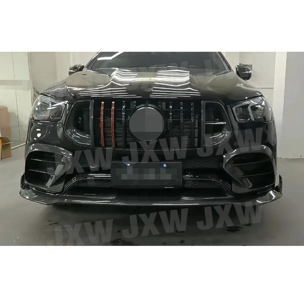 JXWANCF for Benz GLE Class C167 GLE350 GLE53 for AMG Sport Coupe 20-23 Carbon Fiber Front Bumper Air Vent Trim FRP Accessories view 4