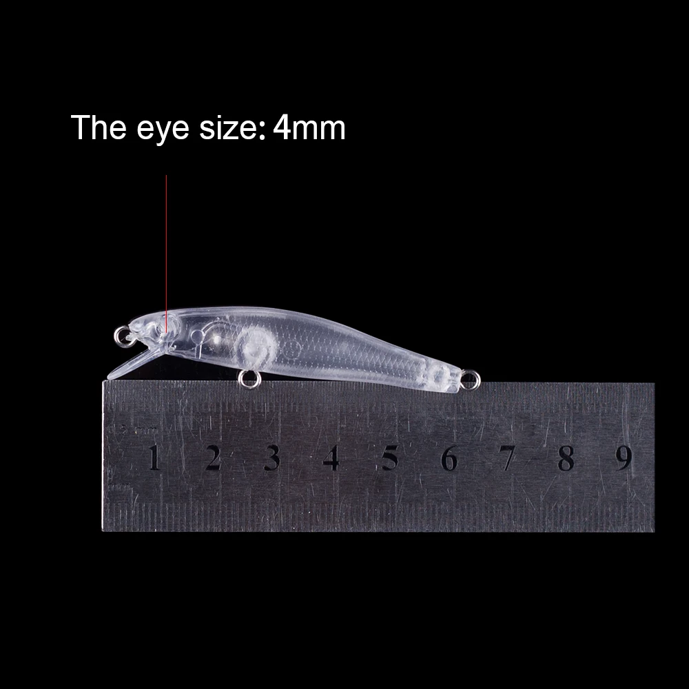 Hanlin-Mini Minnow غير مطلي الصيد الاصطناعي السحر ، المتذبذب الثابت ، الطعم العائمة ، الفراغات الصغيرة معالجة ، لتقوم بها بنفسك ، 6 سنتيمتر ، 3g ، 10 قطعة ، 20 قطعة #2