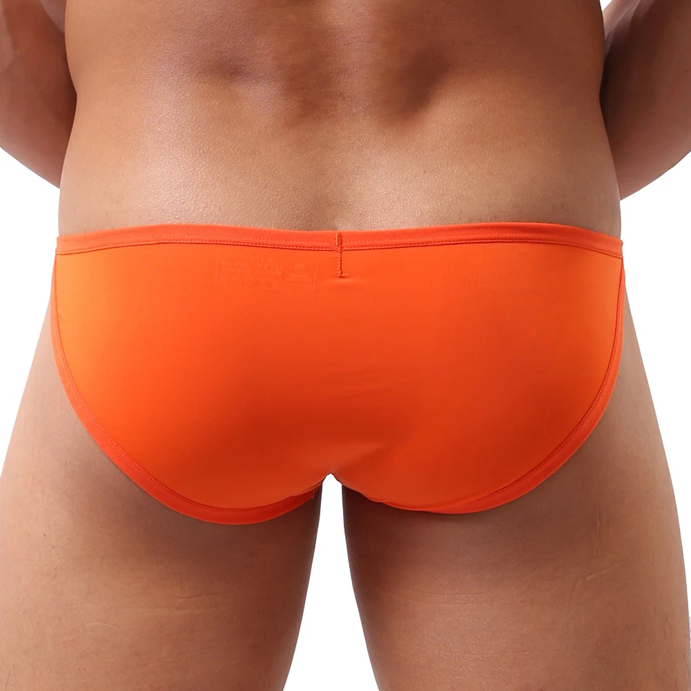 Men\'s Sexy Underwear Briefs Solid Color Soft Low Waist Brief Shorts Low Waist Underpants Male Panties