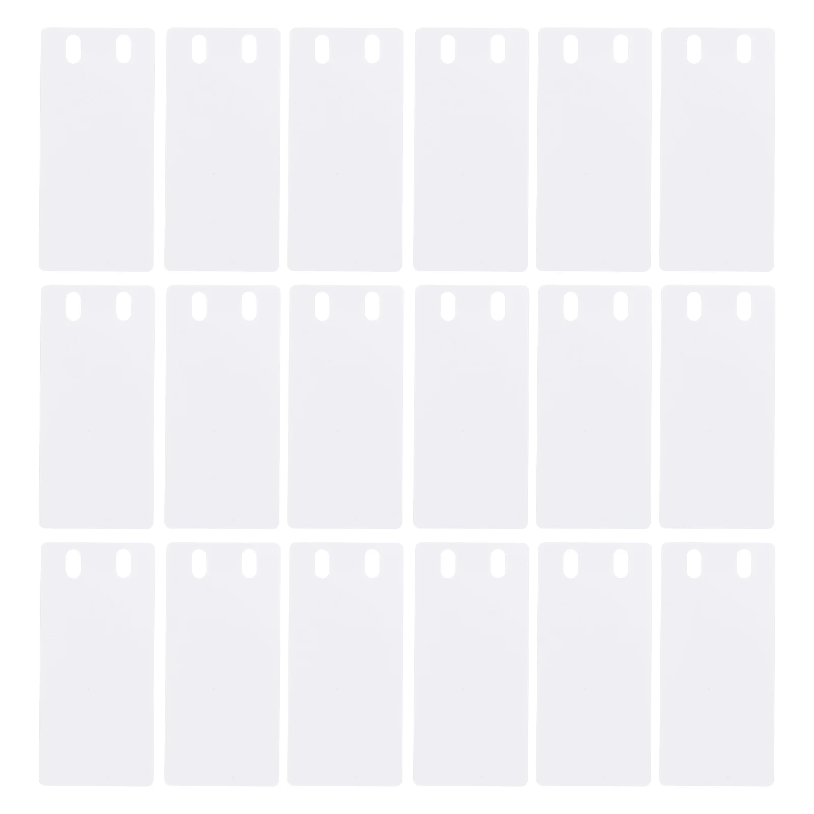 

50Pcs PVC Waterproof Cable Tags Blank Identification Labels Write-on Wire Markers Cord Management Use PVC Label