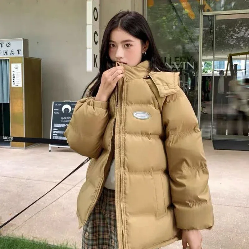 New Casual Korean Version of The Trend Cotton-padded Women with A Small Cotton-padded Coat Winter Stylish Simple and Warm