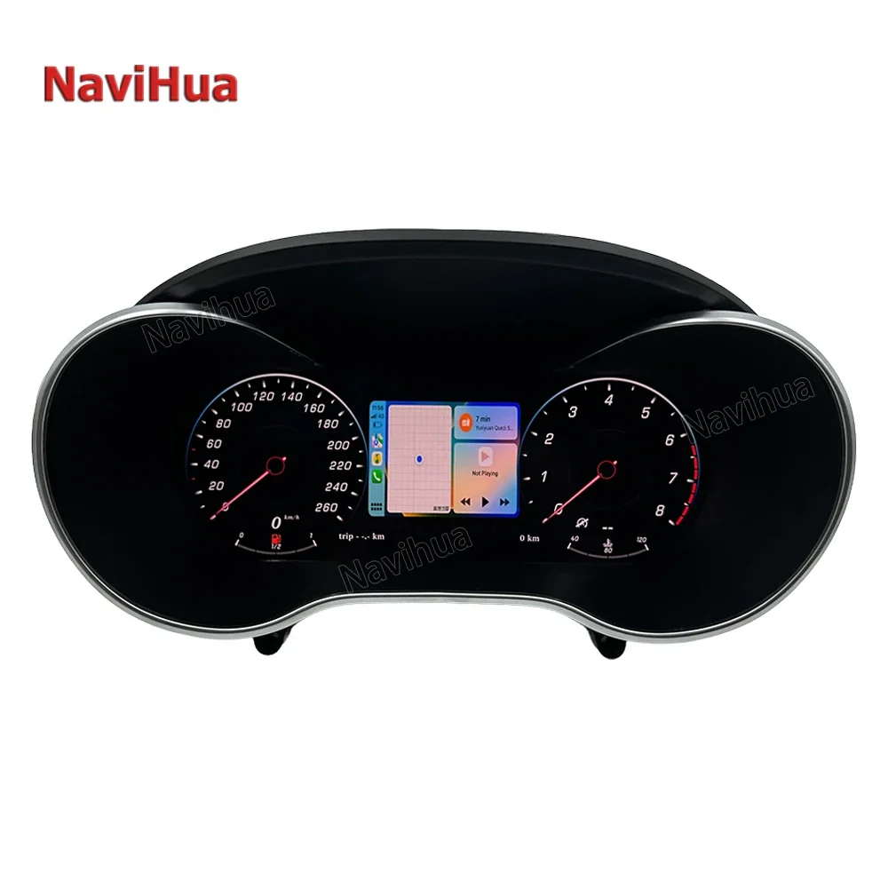 Navihua Digital Dashboard LCD Car Dashboard With Carplay Android Navigation Screencasting Function For Benz C Class W205/G