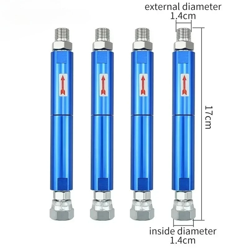 Blue Airless Spray Machine Filter With Two Connector Joint Adapters Airless Paint Spray Gun Accessories