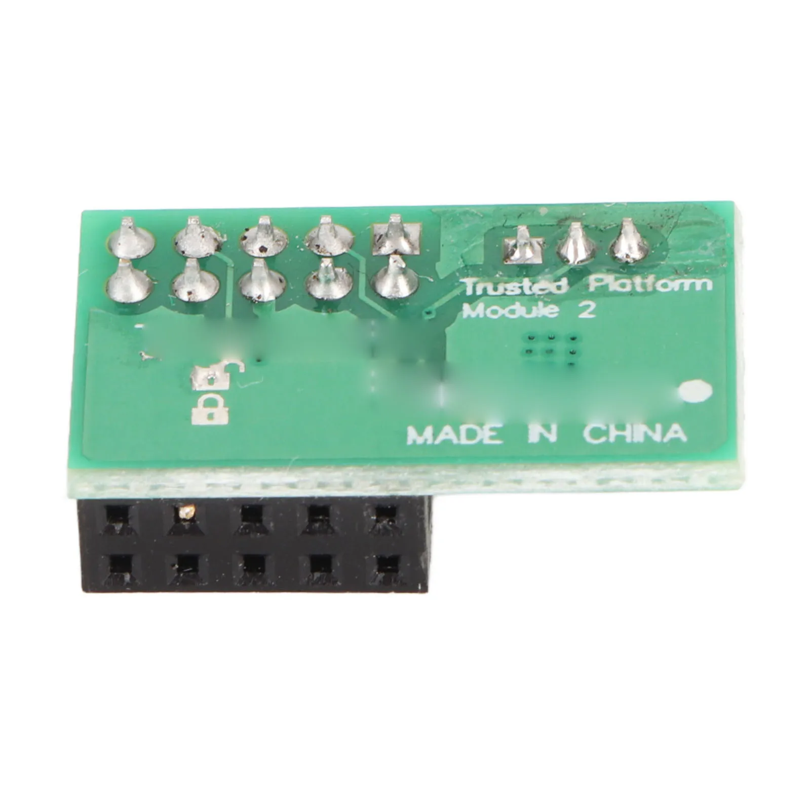 وحدة TPM 2.0 SPI 10Pin 3.3V 10Pin TPM 2.0 وحدة عالية الدقة خفيفة الوزن وضع النوم مستقر للموثوق