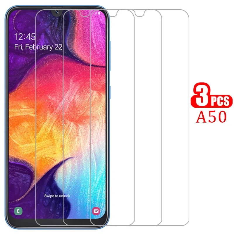 protective tempered glass for samsung a50 screen protector on galaxy a 50 50a 6.4 film samsun samsumg sansung galaxi samsunga50