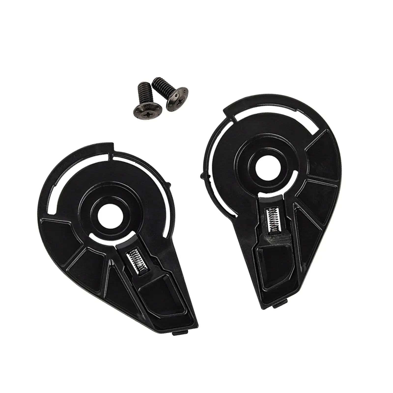 

2 Pieces Motorcycle Helmet Lens Base with Screws Lens Side Plate Helmet Panel