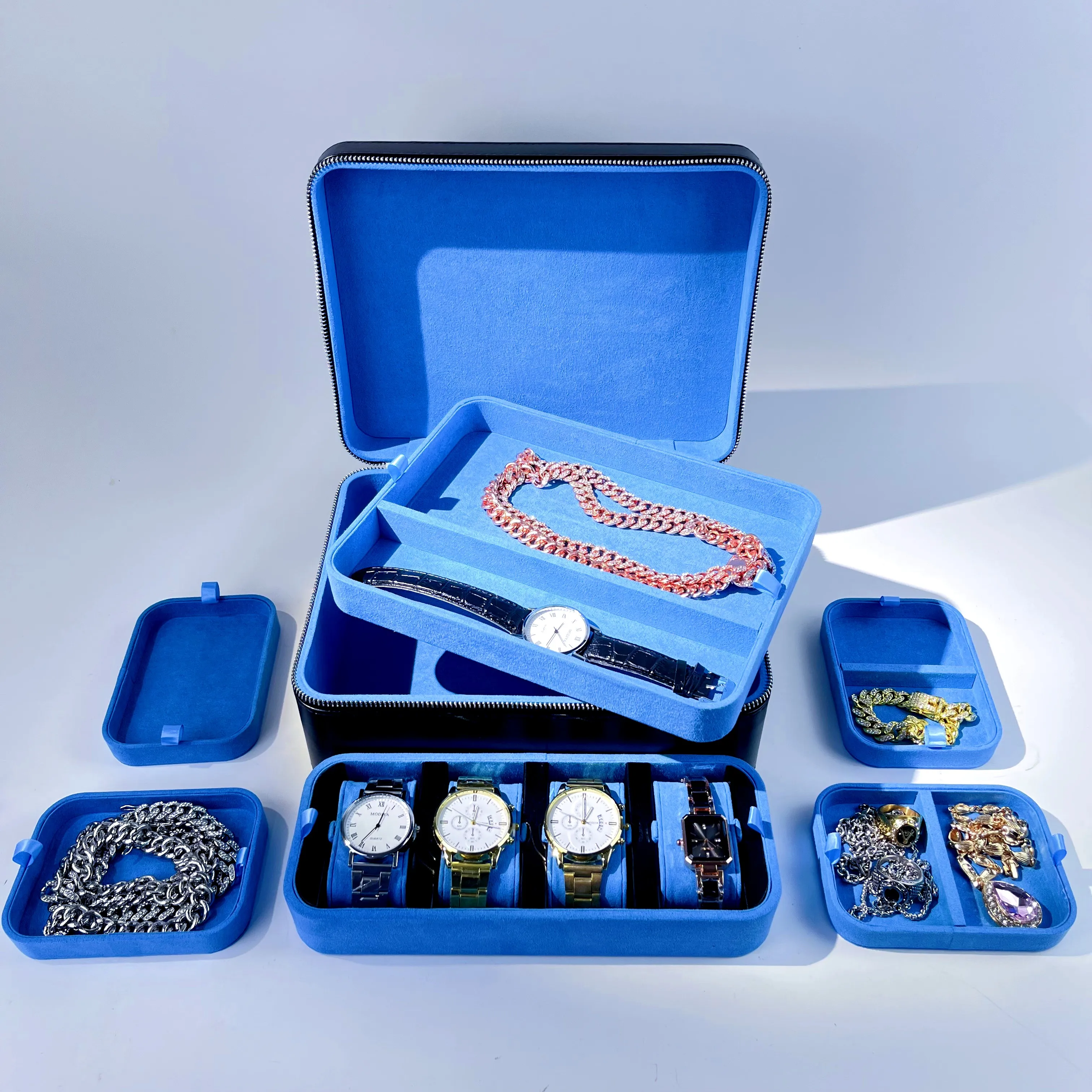 Polyurethane Leather Jewelry T - огляд і ціна Jewelry Box With Watches