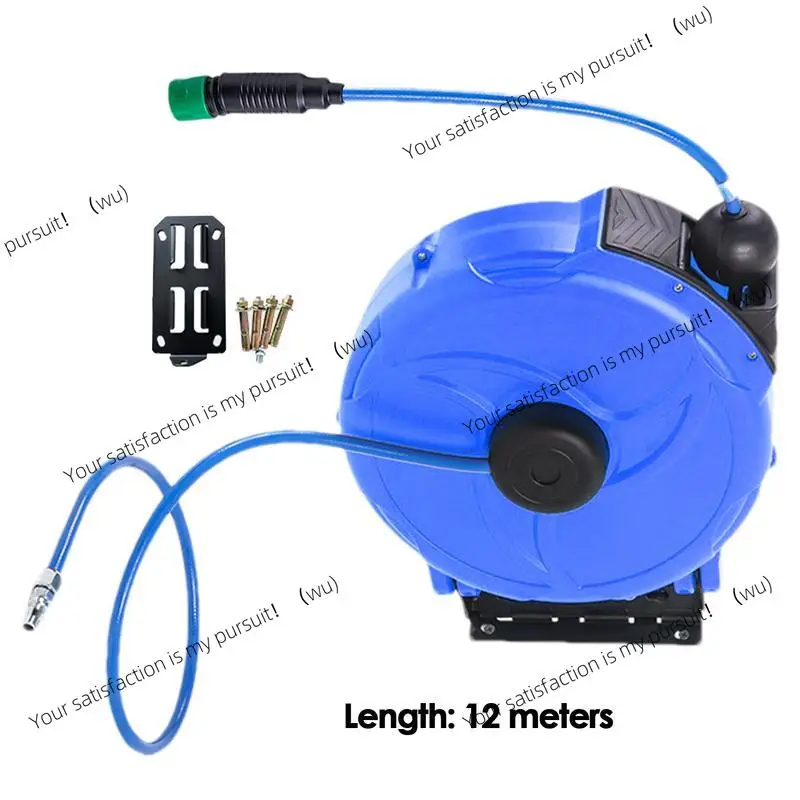 Automotive Mini Air Hose Reel Pneumatic PU Tube Automatic Retractable Reel Heavy Duty Telescopic Drum Hose Reel