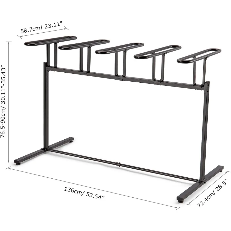 3 5 حامل للدراجات للاستخدام الداخلي والخارجي، رفوف تخزين الدراجات شديدة التحمل مع تصميم موفر للمساحة يناسب الجبال #5