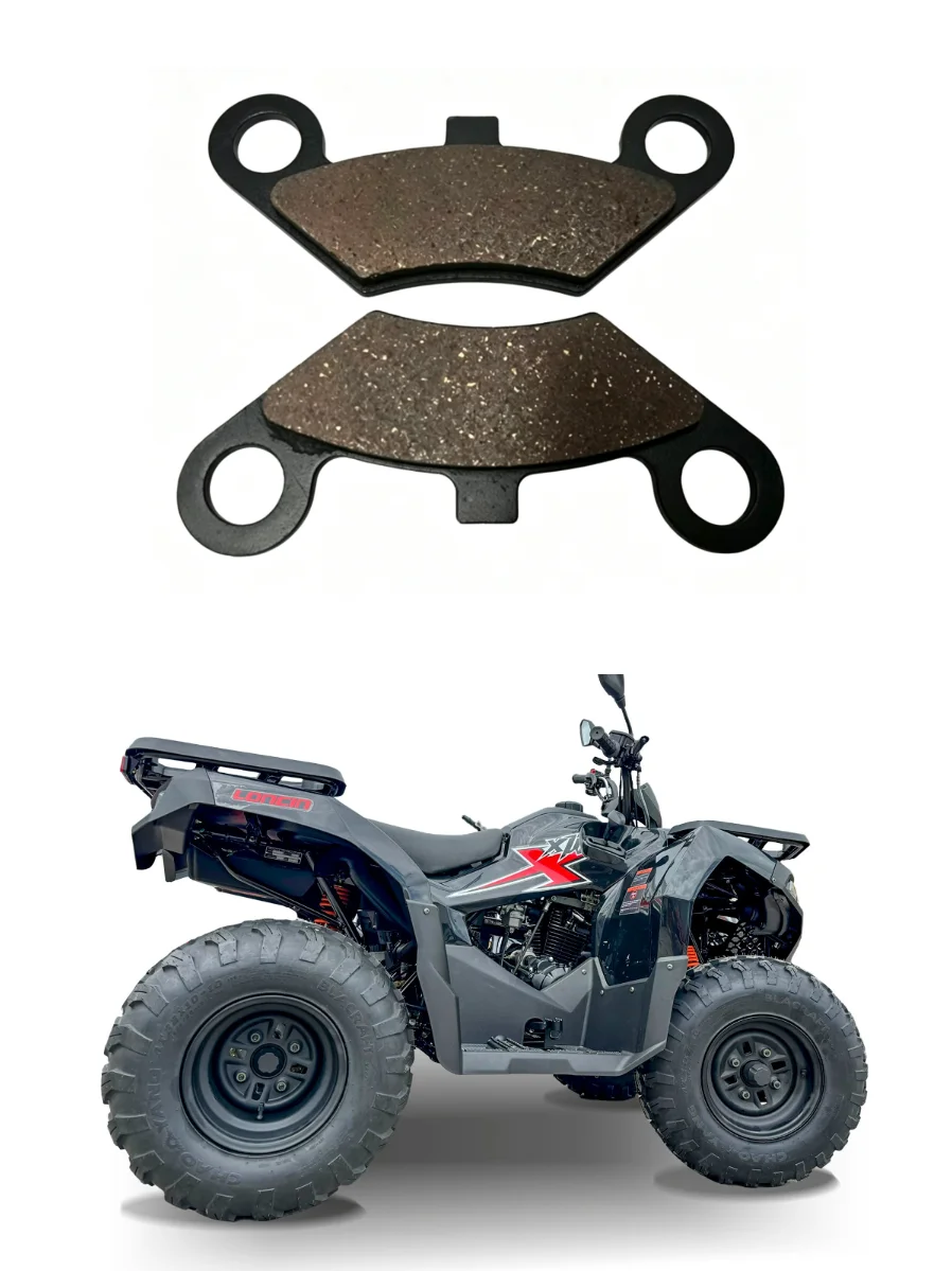 Rear Axle Brake Pads Disc Brake Pads Friction Pads and Brake Shoes Fit for Loncin 200-AU ATV