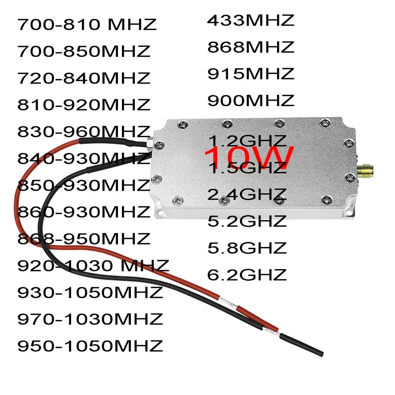 

10W Anti UAV Amplifier Module 720Mhz-6.2Ghz Any Bands Customize