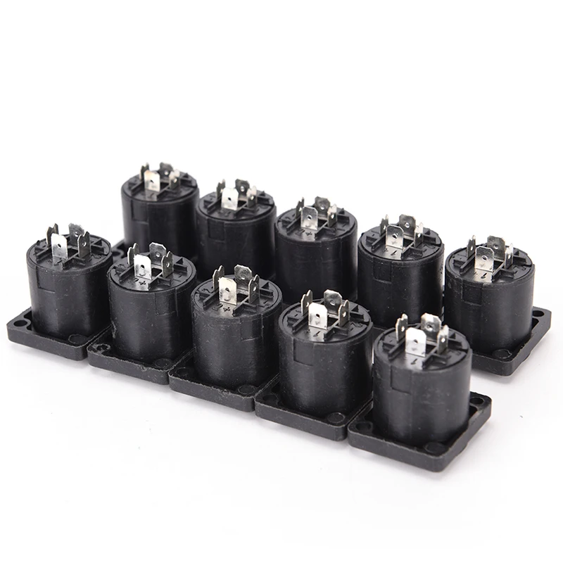 

10x Speakon 4 Pin Female jack Compatible Audio Cable Panel Socket Connector Hot Sale