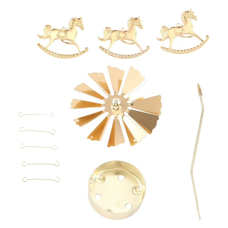 Top Deals 2PCS Gold Metal Candle Holders Room Decoration Rotating Candle Holders Gold Hot Rotating Candle Holders Ornaments