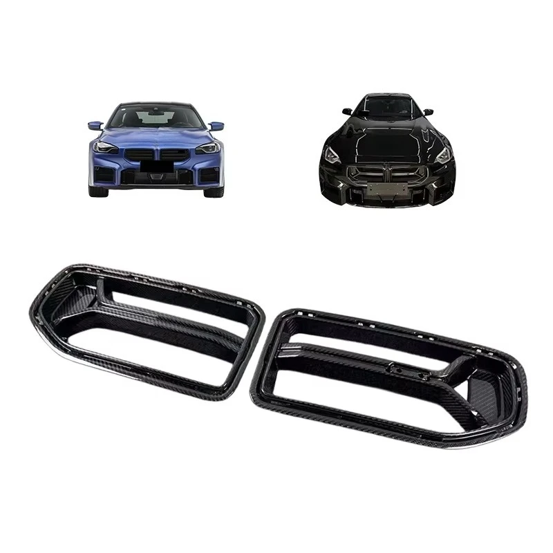 Dry Carbon Fiber Front Bumper Grille CSL Style Track Sport Double Side For BMW M2 G87 2023+
