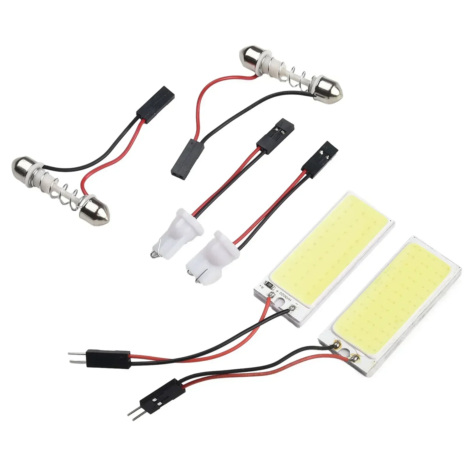 

Car Panel Lamp COB LED Panels With Adapters 2pcs Accessories Dome LED Light Bulbs Map Set Super White 12V DC12V Dome Map Light