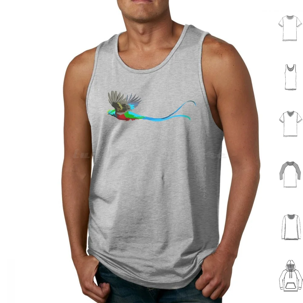 Quetzal Tank Tops Vest Sleeveless Quetzal Bird Tropical Tropical Bird Pajaro Pajaro Tropical Central America Mexico Guatemala