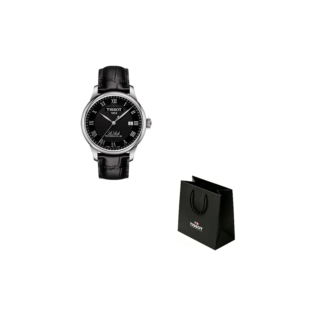TISSOT Le Locle Collection Automatic Mechanical Movement Men's Watches Watch 39.3mm Black Dial T006.407.16.053.00