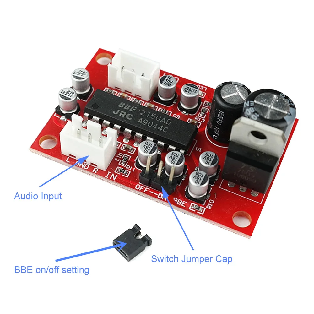 NJM2150 BBE Tone Preamplifier Board JRC2150 Stabilized Version Sound Effect Exciter Improve Treble Bass Amp Audio Amplifier DIY