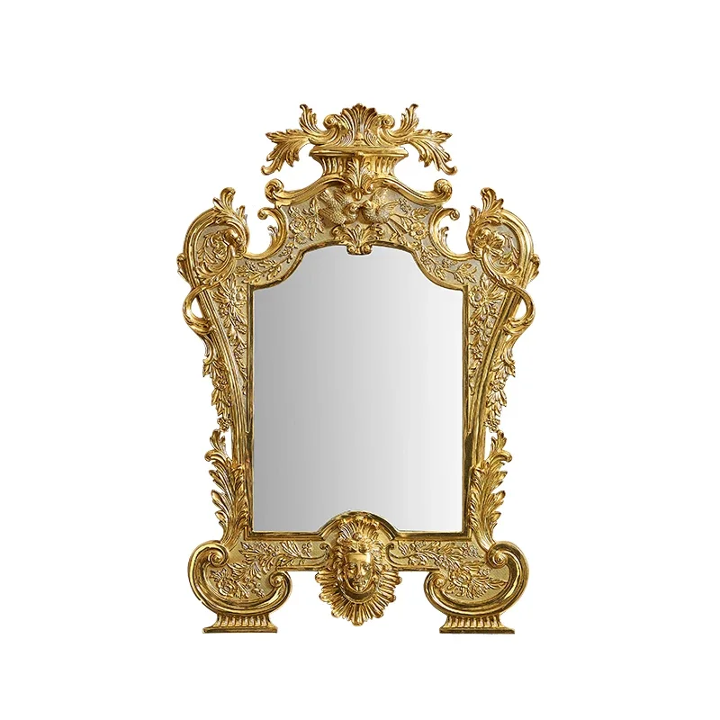 

Американское высококачественное входное полностью медное декоративное подвесное зеркало, роскошное косметическое зеркало для камина