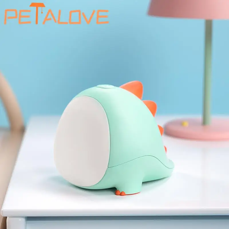 Veilleuse Dinasour de version Q, lampe de chevet de dessin animé mignon, compagnon de jeu, animal adorable, lampes en silicone, cadeau amusant pour