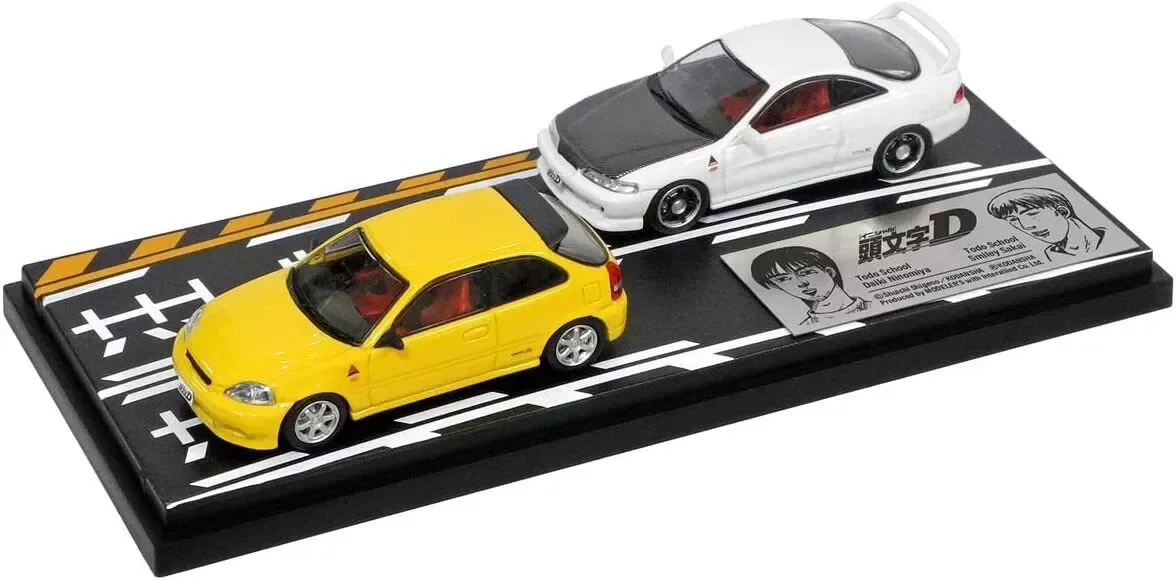 MODELER'S 1/64 Initial D Set Vol.9 CIVIC (EK9) & INTEGRA (DC2) MD64209 New